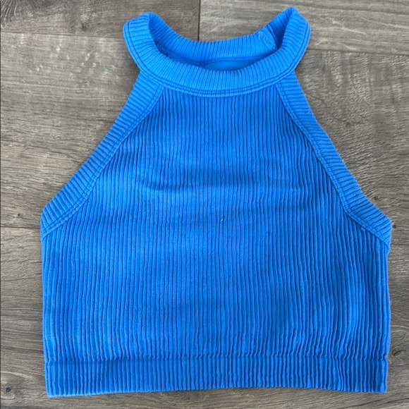 Aerie Ribbed Racerback Cropped Tank - Picture 3 of 4